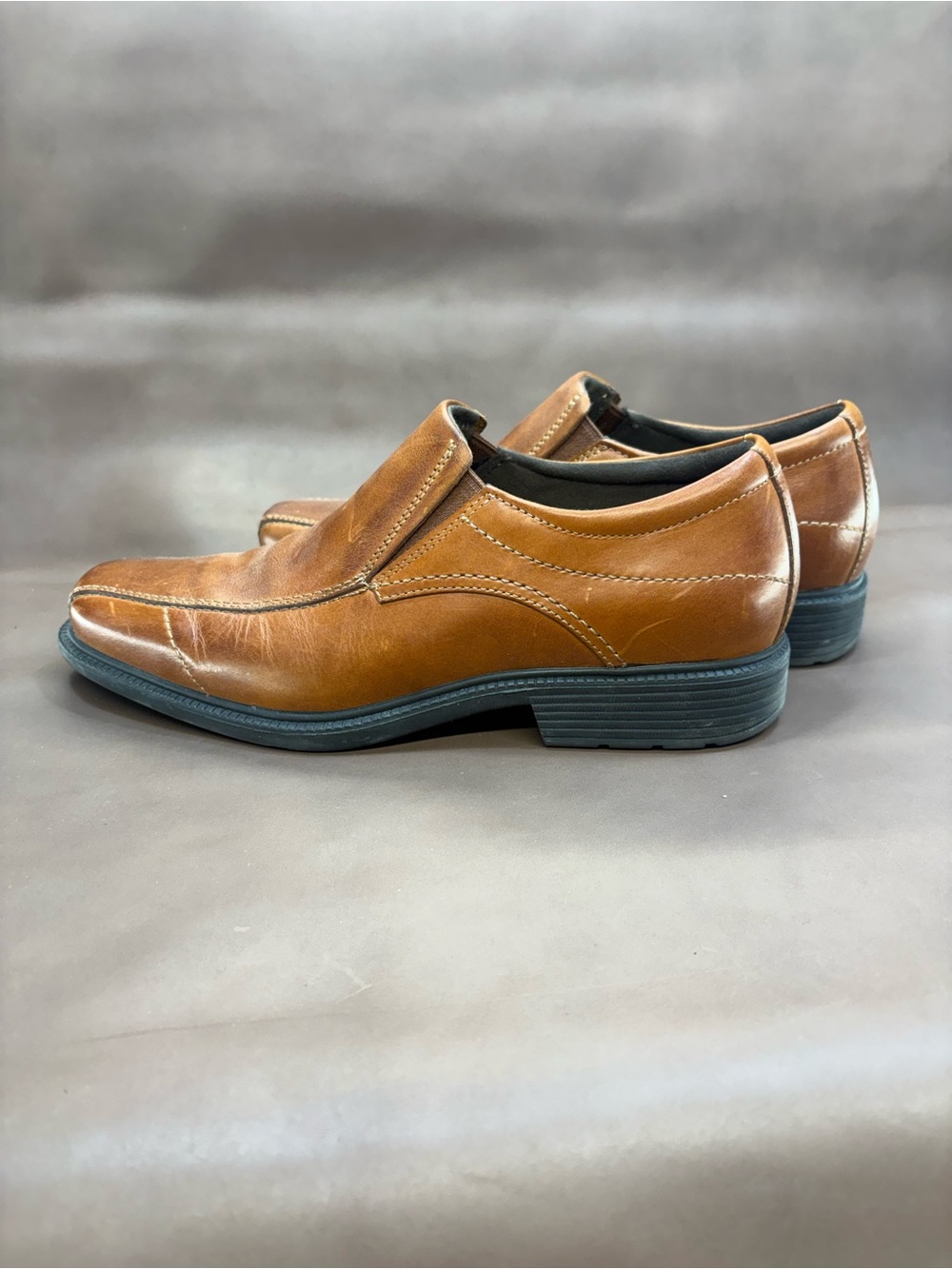 Rockport Men's Slip-On Loafers in Cognac Brown